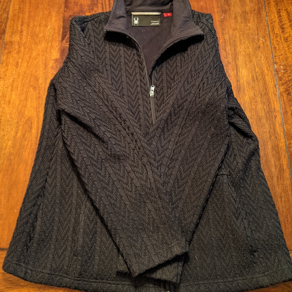 Spyder full zip, lined sweater